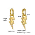 Shangjie oem aretes para mujeres aretes de hip hop distintivos de la moda aretes de oro aretes de circón de circón